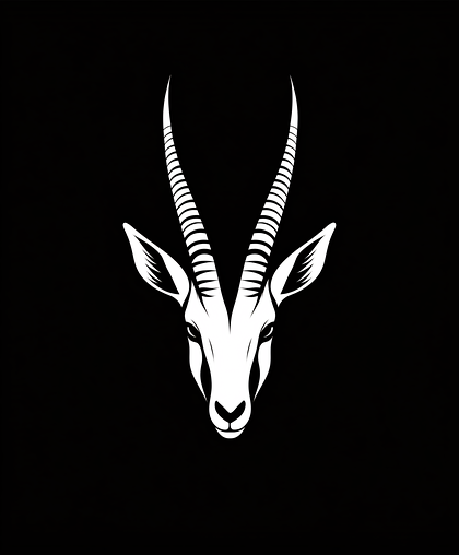 Gazelle Head Silhouette