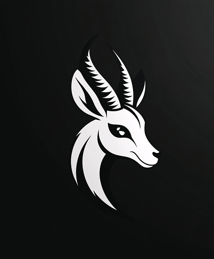 Gazelle Head Silhouette