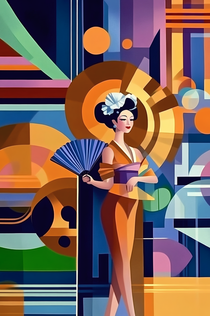 Geisha Art Deco