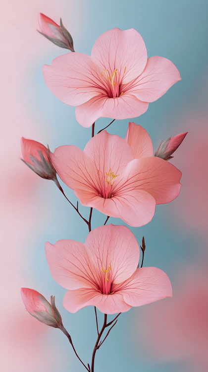 Gentle Pink Flowers