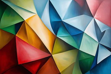 Geometric Abstract with Vibrant Colors