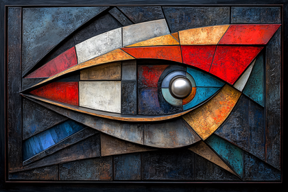 Geometric Eye Abstract Artwork