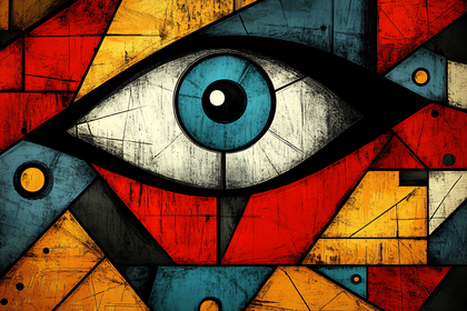 Geometric Eye Abstract