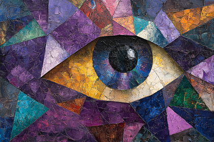 Geometric Eye Composition