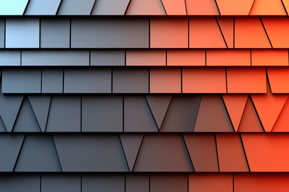 Geometric Gradient Tile Pattern