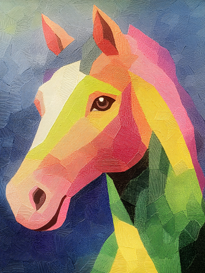 Geometric Horse Head