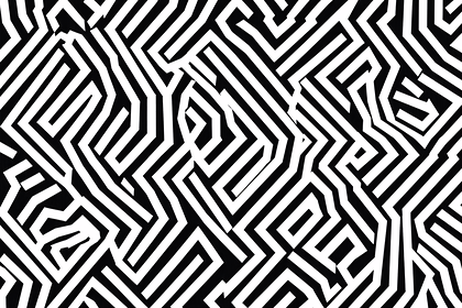 Geometric Maze Pattern
