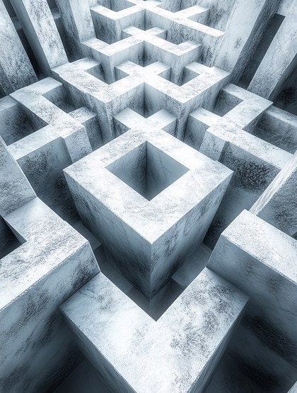 Geometric Maze Structure