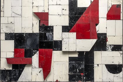 Geometric Mosaic Tiles Abstract