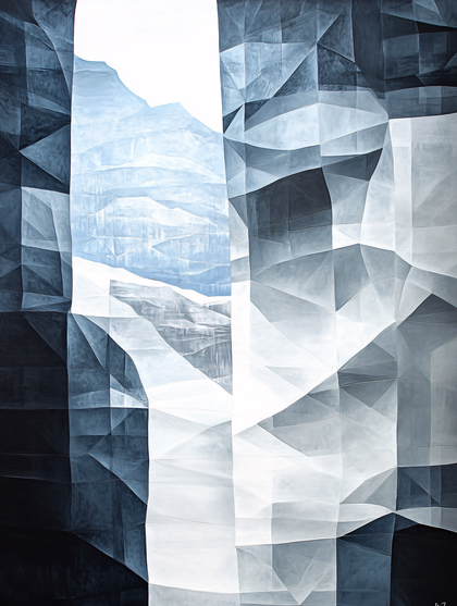 Geometric Mountain View