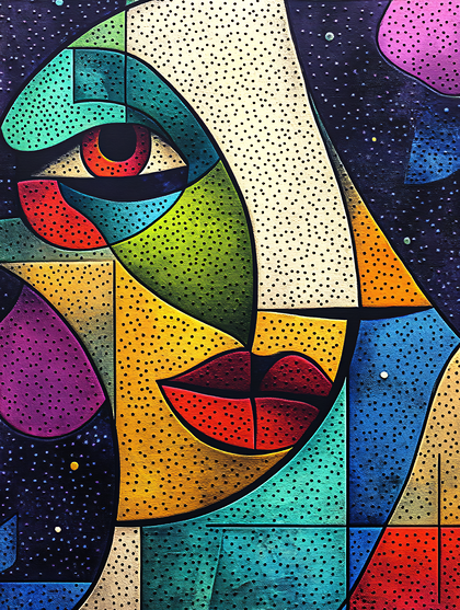 Geometric Portrait Composition