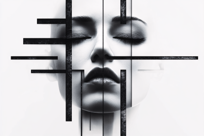 Geometric Portrait of a Woman