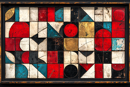 Geometric Shapes Composition