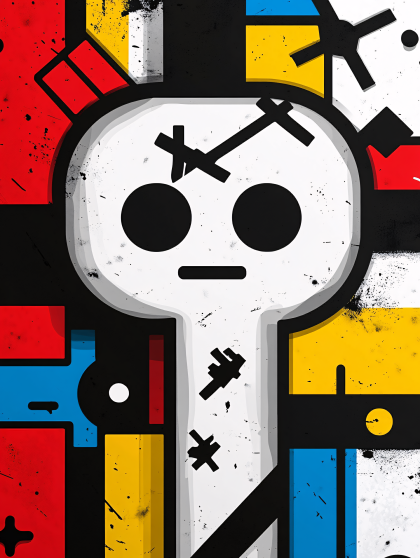 Geometric Skull Illustration