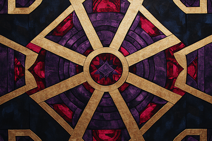 Geometric Symmetry in Gold and Purple