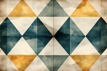 Geometric Triangle Watercolor Pattern