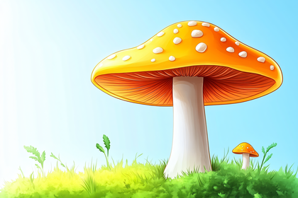 Giant Orange Mushroom