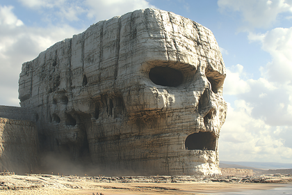 Giant Skull Rock Formation