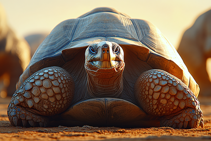 Giant Tortoise Portrait