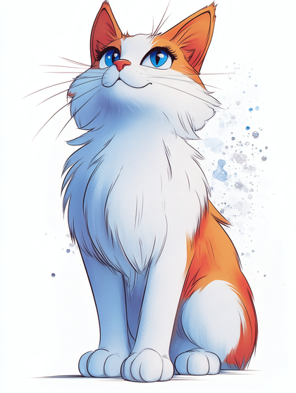 Ginger And White Cat