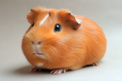 Ginger Guinea Pig Portrait