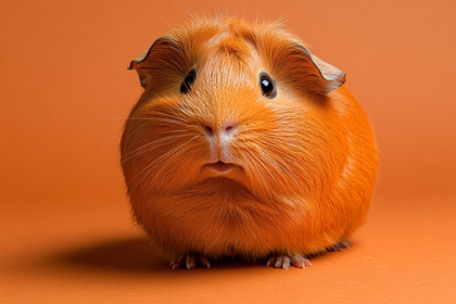 Ginger Guinea Pig Portrait