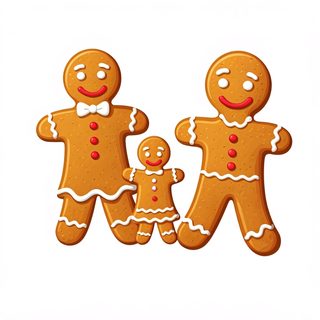 gingerbread cookie family