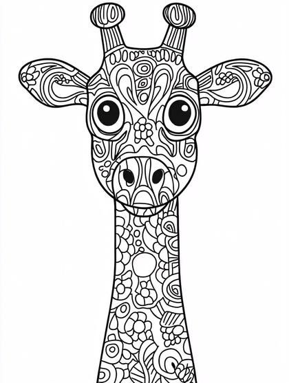 Giraffe Pattern Art