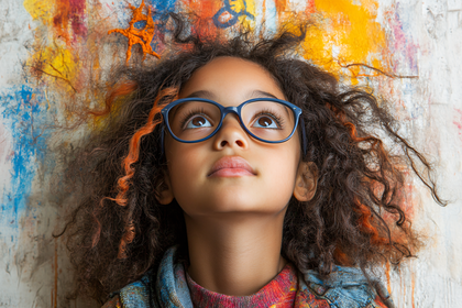 Girl Gazing Upwards
