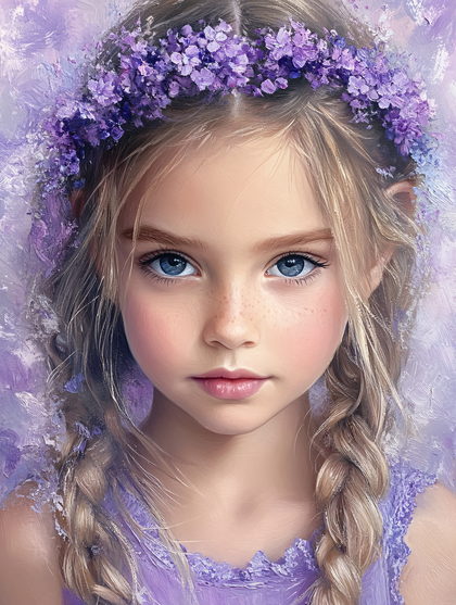 Girl With Flower Crown