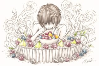 Girl with Fruit Tart