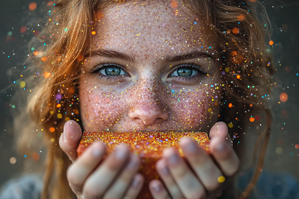Girl with Glitter