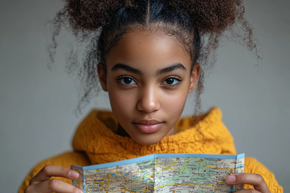 Girl with Map