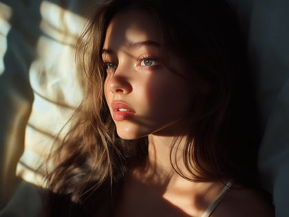Girl With Window Shadow
