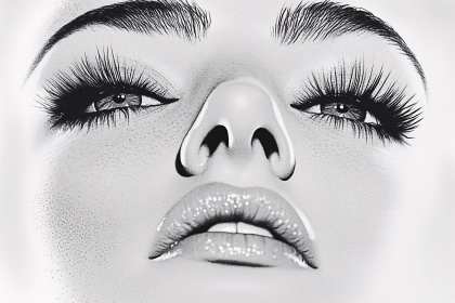 Glamorous Close Up Of