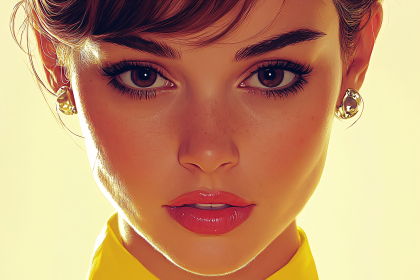 Glamorous Close-Up Portrait