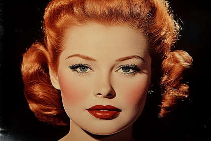 Glamorous Vintage Woman Portrait