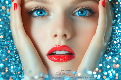 Glamorous Woman Close-Up
