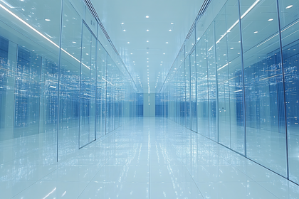 Glass Corridor Reflection