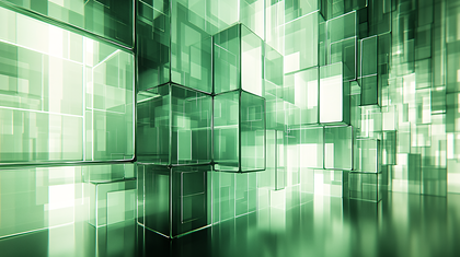 Glass Cubes Abstract