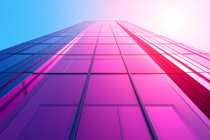 Glass Skyscraper Ascending