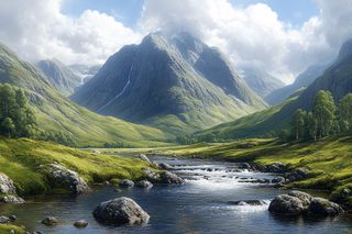 Glencoe Mountain Landscape