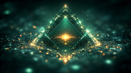 Glistening Pyramid Of Light