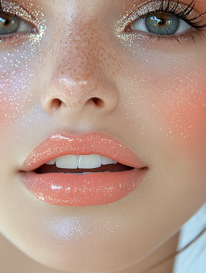 Glitter Makeup Beauty Close-Up
