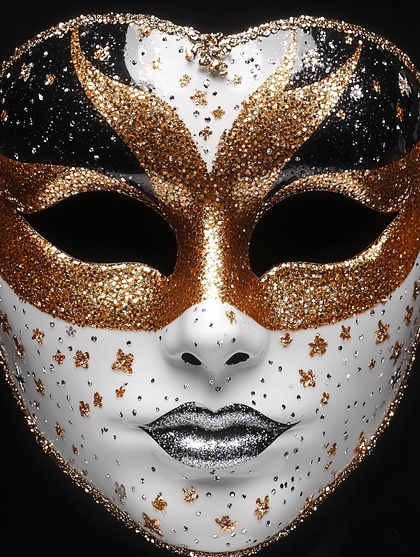 Glittering Venetian Mask