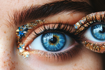 Glittery Eye Makeup