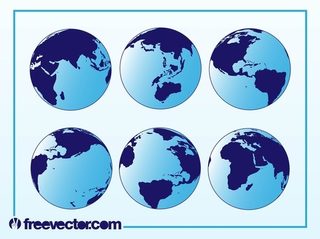Globes Free Vector