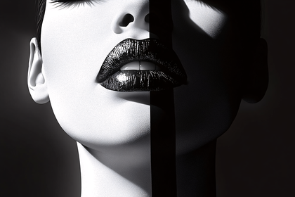 Glossy Black Lips