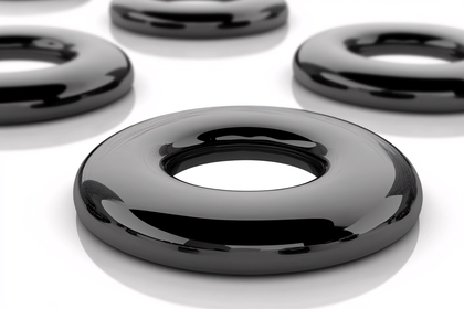 Glossy Black Rings