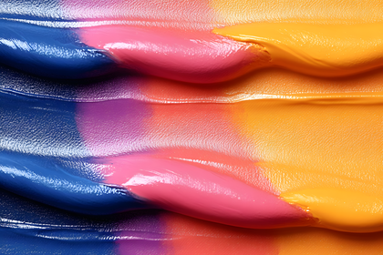 Glossy Colorful Paint Strokes